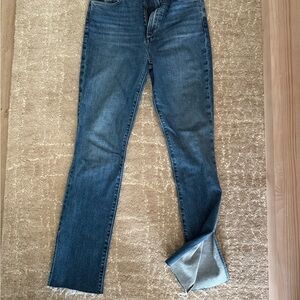 Favorite Daughter Blue Straight Leg Jeans